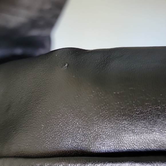 Alfani Bikercore Matrix Whimsigoth Black Buttery Leather Jacket XL - Picture 9 of 12